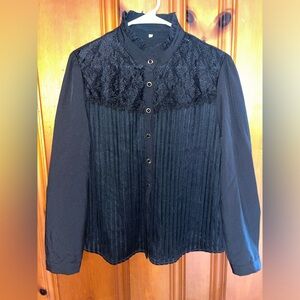 Black Victorian Blouse